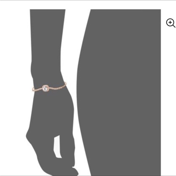 BELIEVE BY BRILLIANCE ROSE GOLD CRYSTAL LARIAT BRACELET NWT - Picture 2 of 14